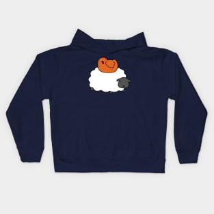 Sheep and Red Chicken Kids Hoodie